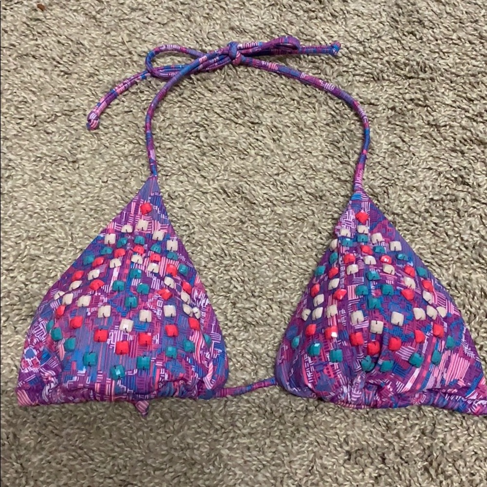 Victoria’s Secret Embellished Bikini Top L…NWOT